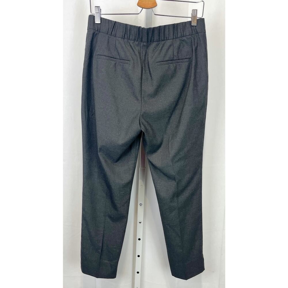 ANN TAYLOR Ankle Pants Bi Stretch High Rise Flat Front Zip Fly Heather Gray 6 - Picture 2 of 10